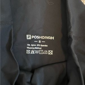 Poshdiva Black Maternity Leggings